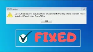 [FIXED] OpenOffice requires a java runtime environment to perform this task | Rajnath Prasad