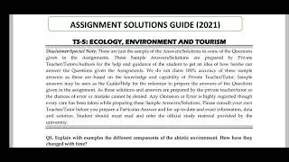 TS 5 / BTS Solved Assignment 2021/ pdf watsapp 6203869593