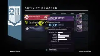 Destiny nightfall drop CRAZY