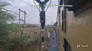 Non🚫Stop journey from Chamarajanagar to Nanjangud town at 120kmph in 25min🚂🇮🇳#indianrailways#travel 