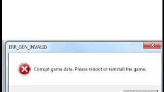 Что делать если в GTA 5 выдает ошибку Err_Gen_Invalid?Решение есть!