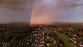Rainbow over Orchards WA