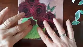 playing with the collage sheets from Shiny Silver Treasures new release Floral Treasures part 1