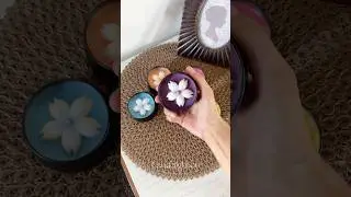Cherry blossom tin candles.🌸 #candlemaking #candle #scentedcandles #videoshort  #candle #diycandles