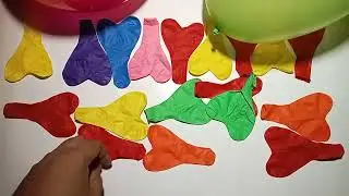 Satisfying Asmr Unboxing Colourful Balloon #balloon #poppballons #smallballoons #funny 