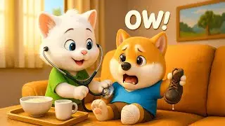 🐱Milo Kitten Becomes Doctor to Help 🐶Tigo Puppy Feel Better 💊💕