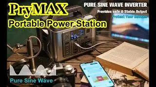 Power up your in many device! PryMAX Batto 330W Portable Power Station 296Wh Solar Generator