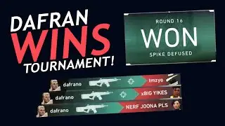 Dafran Wins His First Valorant Tournament!