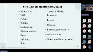 Planning Board Housekeeping - NH OPD P&Z Spring Conference PB Track 05/10/2025