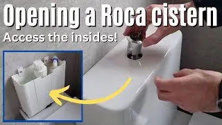 Как открыть сливной бачок унитаза Roca &mdash; загляните внутрь сливного механизма 🚽