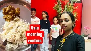 Busy 6AM Morning Routine / School Rush/ simple recipes / Tamil dails vlog #aarthisamayal 