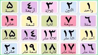 NOMBOR 1 - 20 DALAM BAHASA ARAB