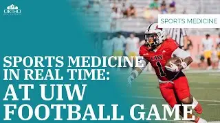 Sports Medicine in Real Time: Ortho SA at UIW Football #SportsMedicine #UIWAthletics