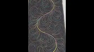 Don't forget to have play time on your longarm machine!!! Peacock Feather (no Music version)