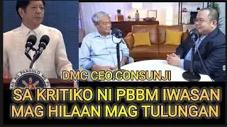 DMC CEO.MR.CONSUNJI ON PBBM ADMIN.WAG MAG HILAAN IMBES MAG TULUNGAN PARA SA BANSA.