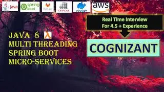 Cognizant || Java 8 || Spring Boot || Micro Services Interviews || Real Time Interview