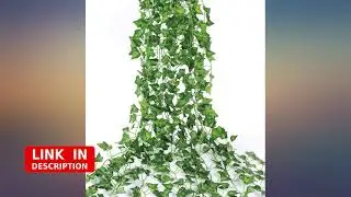 ELINSON 168 Feet Artificial Ivy Leaf Plants Fake Vine Hanging Garland Greenery review