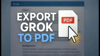 Grok PDF Export Made Easy &ndash; Just 2 Clicks!