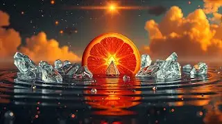 Апельсиновый сок детокс-энергия с 432 Гц и альфа-волнами