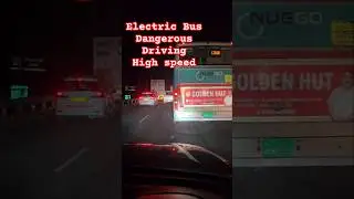 Dangerous High Speed🔥#electric #bus #driving by #nuego #shorts #driver #truckdriver