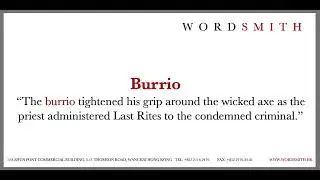 Wordsmith's Word of the Day: Burrio [January 28, 2026]