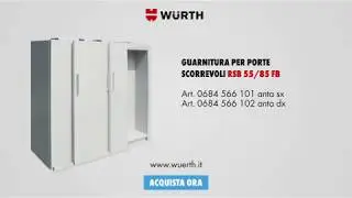 Guarnitura complanare per porte scorrevoli in legno | W&uuml;rth