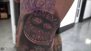 Tattoo Session W/Fernie Andrade. (10 hours of ink added to my leg sleeve.)