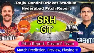 SRH vs GT IPL 2025 19th Match Prediction - Hydrabad Stadium Pitch Report | #srhvsgt   #ipl2025 Live