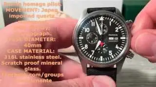 Parnis homage watch IWC
