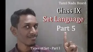 Types of Set (Empty Set, Singleton set, Finite Set, Infinite set)