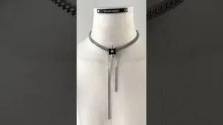 SX1 Limited Edition Handcrafted Choker Spike Necklace Leather Chain MEKERA STUDIOS #necklace