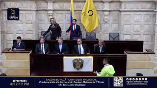 Condecoración a la Corporación Gustavo Matamoros D'Costa - H.R. José Jaime Uscátegui 12/12/2025