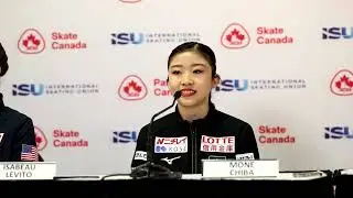 2025 Skate Canada International, Women SP Press Conference