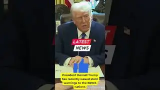 President trump has issued stern warnings to the BRICS nations | #brics #trumpnews #mnews5433