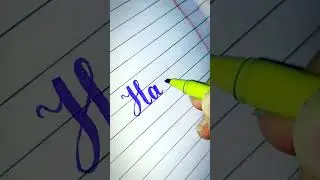 English calligraphy with cut marker WoW. #calligraphy#tranding #2024
