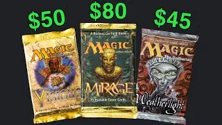 Opening the Mirage Block from 1996 - Magic The Gathering