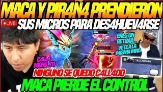😲MACARIUS y P1R4&Ntilde;4 PRENDIERON sus MICROS y SE DIJERON DE TODO😲NINGUNO se DEJABA INSVLT4R x EL OTRO