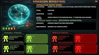 Mission 08 OP NIGHT RIDER - Blood Crows Solo Classic BattleTech Campaign