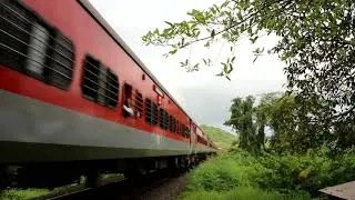 Railfanning at the TALLEST BRIDGE in KONKAN RAILWAYS , Panval Bridge (4 IN 1) Compilation