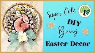 Super Cute DOLLAR TREE Easter Bunny Decor | EASY & Quick DIY | Last Minute Easter Decor