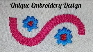 Unique Embroidery Design ! Hand Stitch Design For Beginners !
