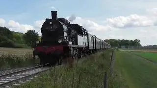 Teutoexpress Dampflok BR 78 zwischen Ibbenb&uuml;ren und Hafen Saerbeck am 16.8.2018