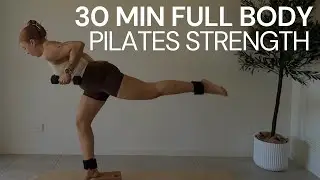 Rutina de cuerpo completo de 30 minutos | Pilates con mancuernas, bloques y pesas para tobillos |...