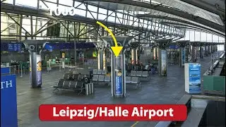 walking tour Leipzig/Halle International Airport , Halle Airport, Germany