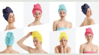 MORILU Hair Towel Wrap - Hypoallergenic Anti Frizz Plopping Hair Turban Towel