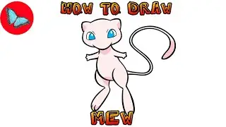 How To Draw Mew Pokemon | Drawing Animals