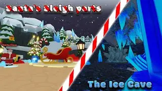Santa's Missing Sleigh Pieces and Frozen Key Guide In Bubble Gum Simulator Infinity | Roblox