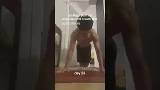 Adding a push up everyday until I reach 500 subscribers #training #calisthenics #shorts  #sports