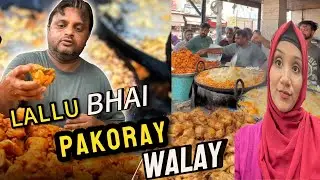 Lallu  Pakore Wala 🌶️Alou  Pakora |Karachi Street |40 Years Old Pakora Shop 