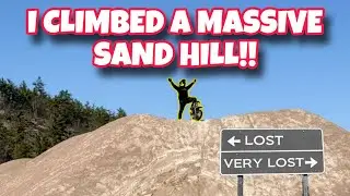 Pit Bike Hill Climb in a Sand Pit | Massive Sand Hill